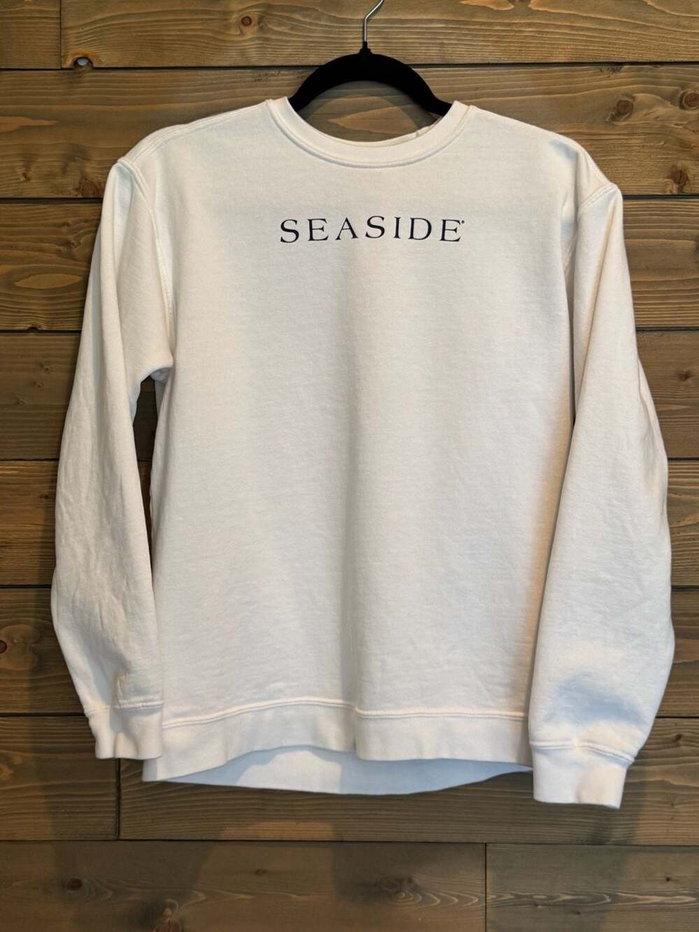 Seaside Sweatshirt The New Town The Old Ways White Crewneck Youth XL